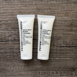 Peter Thomas Roth Mega-Rich Body Lotion‎ 1 oz Mini Travel Size x2